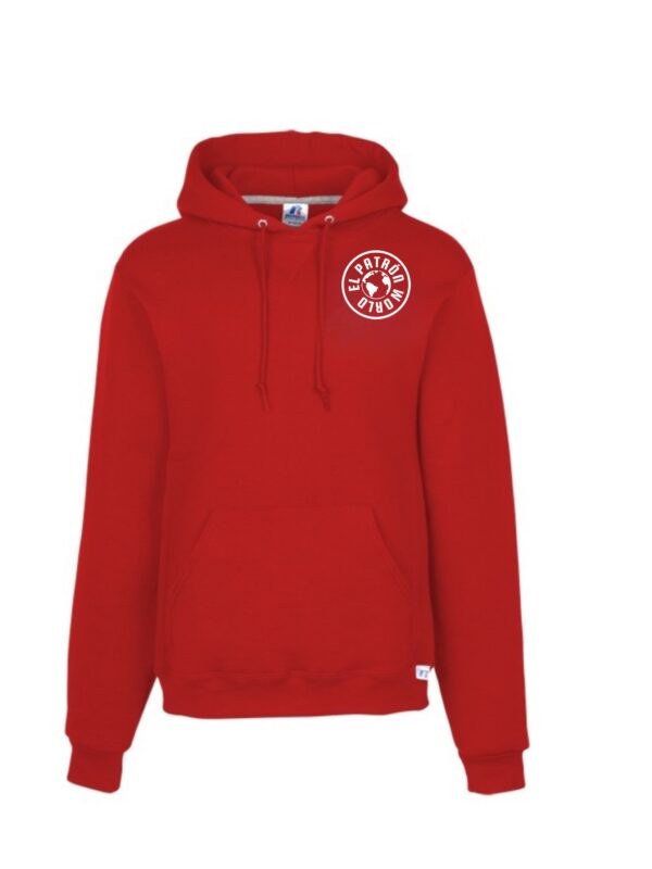 Image of red coloured hoodie