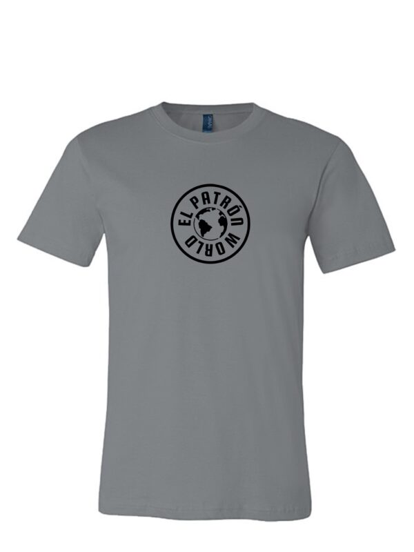 Half sleeves grey color t shirt with EPW logo in black