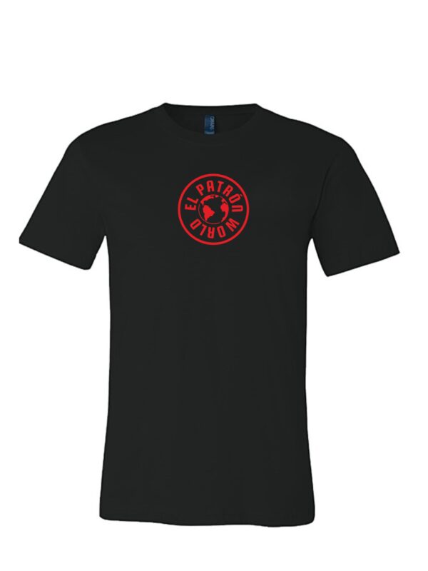 Half sleeves round neck black color t shirt with EPW logo