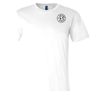 Half sleeves round neck white t shirt with EPW logo