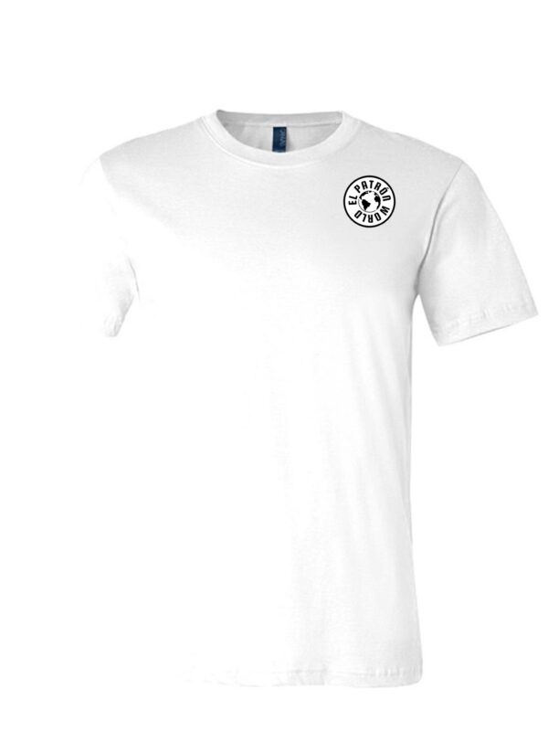 Half sleeves round neck white t shirt with EPW logo