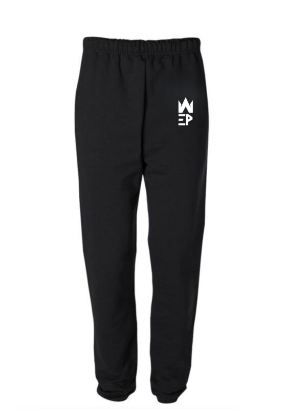 Black colored EP sweat pants for men