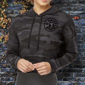 Image of a boy wearing el patron hoodie